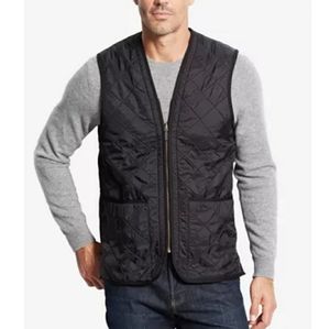 Barbour polarquilt waistcoat zip in vest